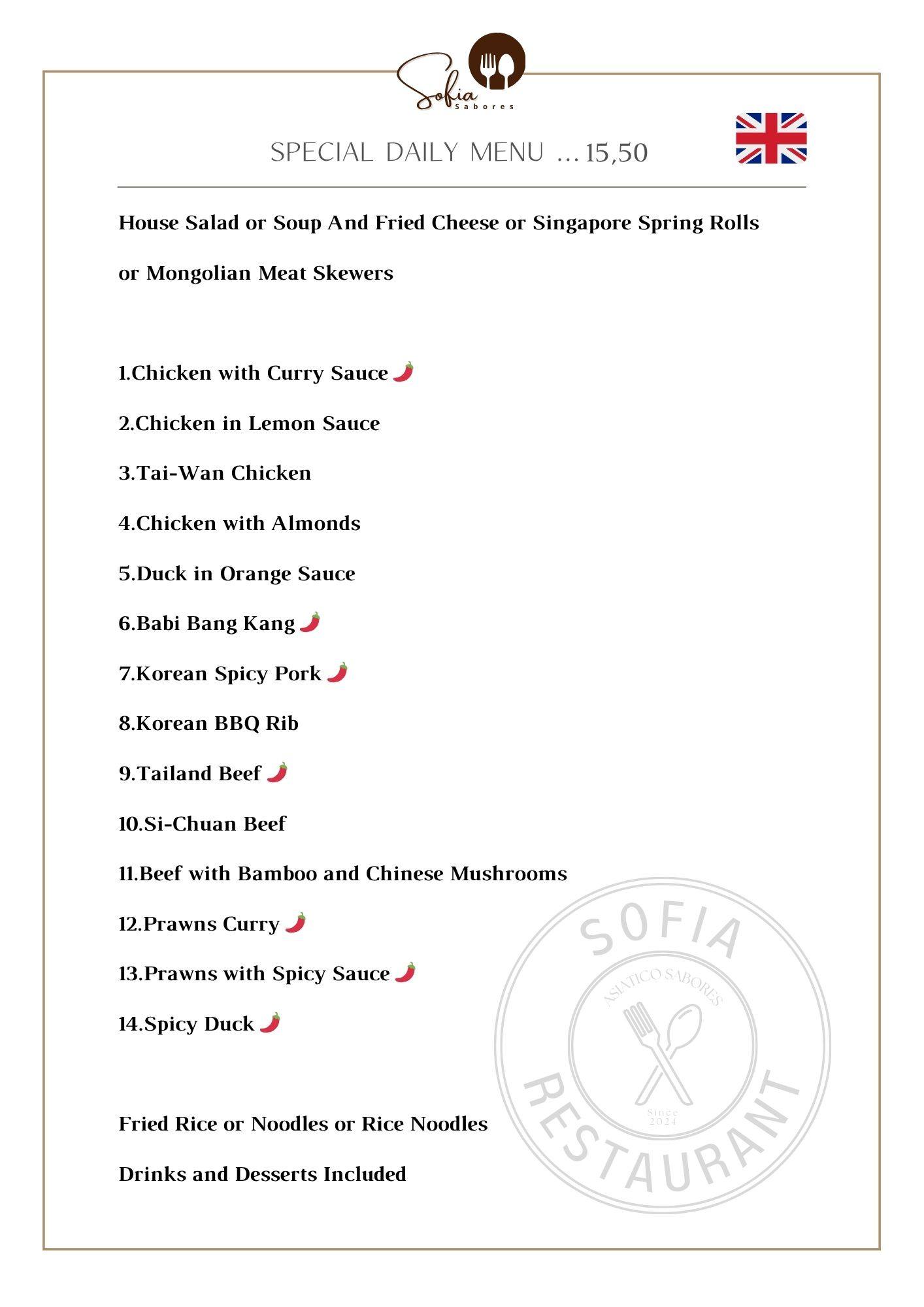 Sofia Restaurante Asiatico Sabores